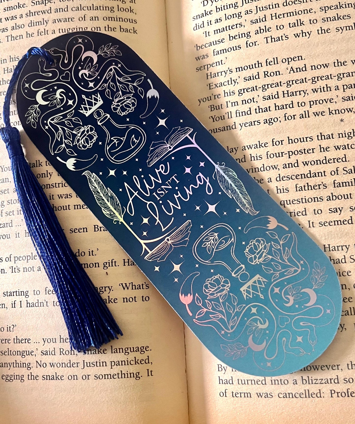 Bridge Kingdom Holigraphic Foil Charm bookmark custom collection. Inspired by Danielle Jensen