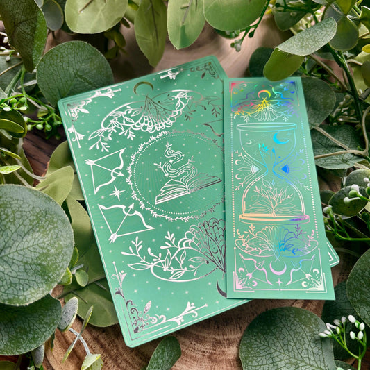 Minty Green foiled Insert for Kindle/ E Reader - Fantasy Reader