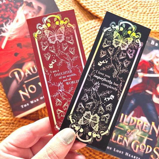 Holographic Foil Bookmark: Daughter of No Worlds - War of Lost Hearts -  Readers Gift (seconds) - officially licensed