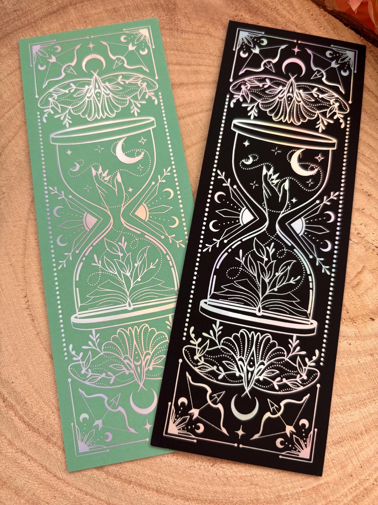 Fantasy bookmark - holographic foil - heavy cardstock - witchy vibes