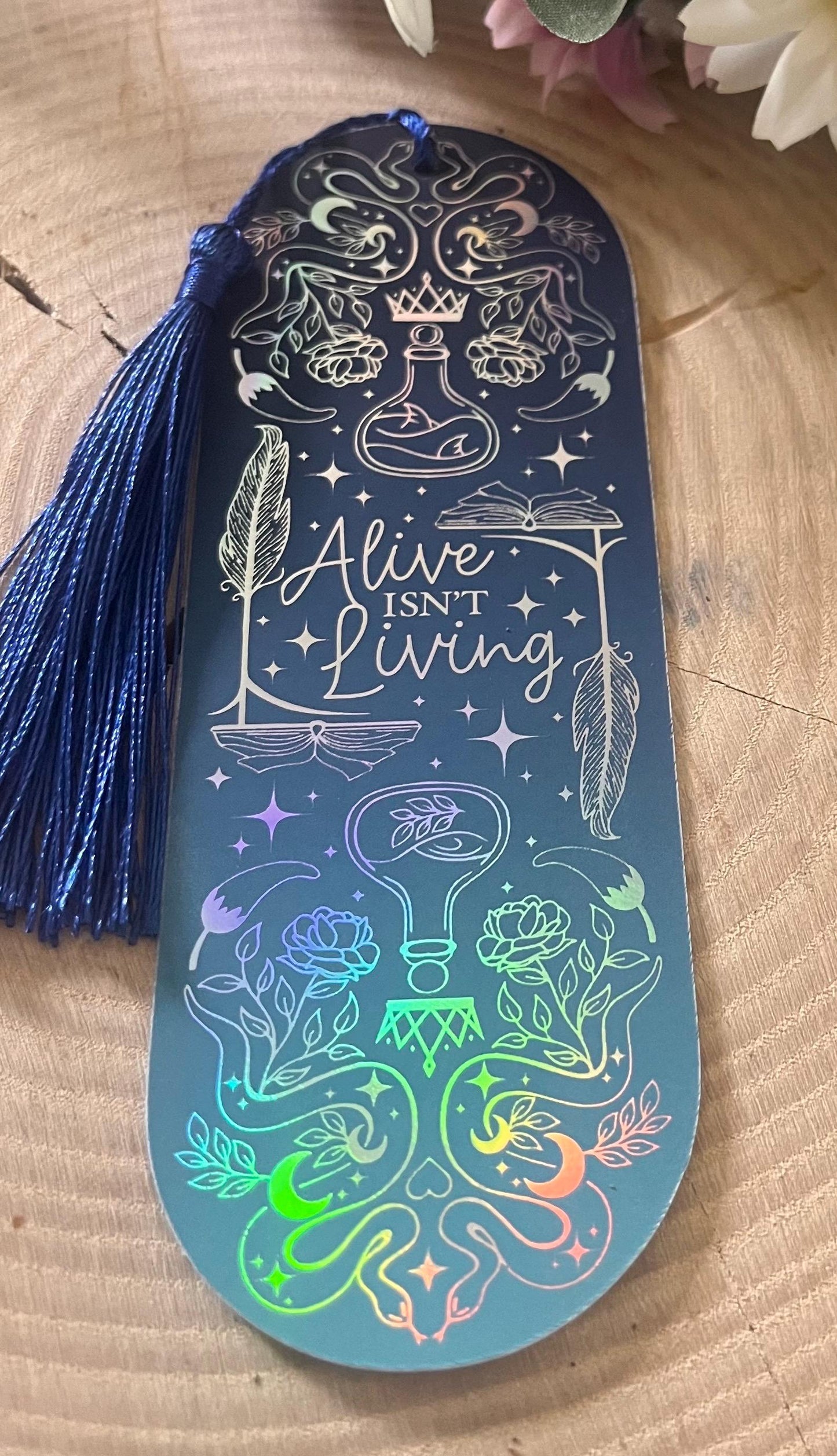 Bridge Kingdom Holigraphic Foil Charm bookmark custom collection. Inspired by Danielle Jensen