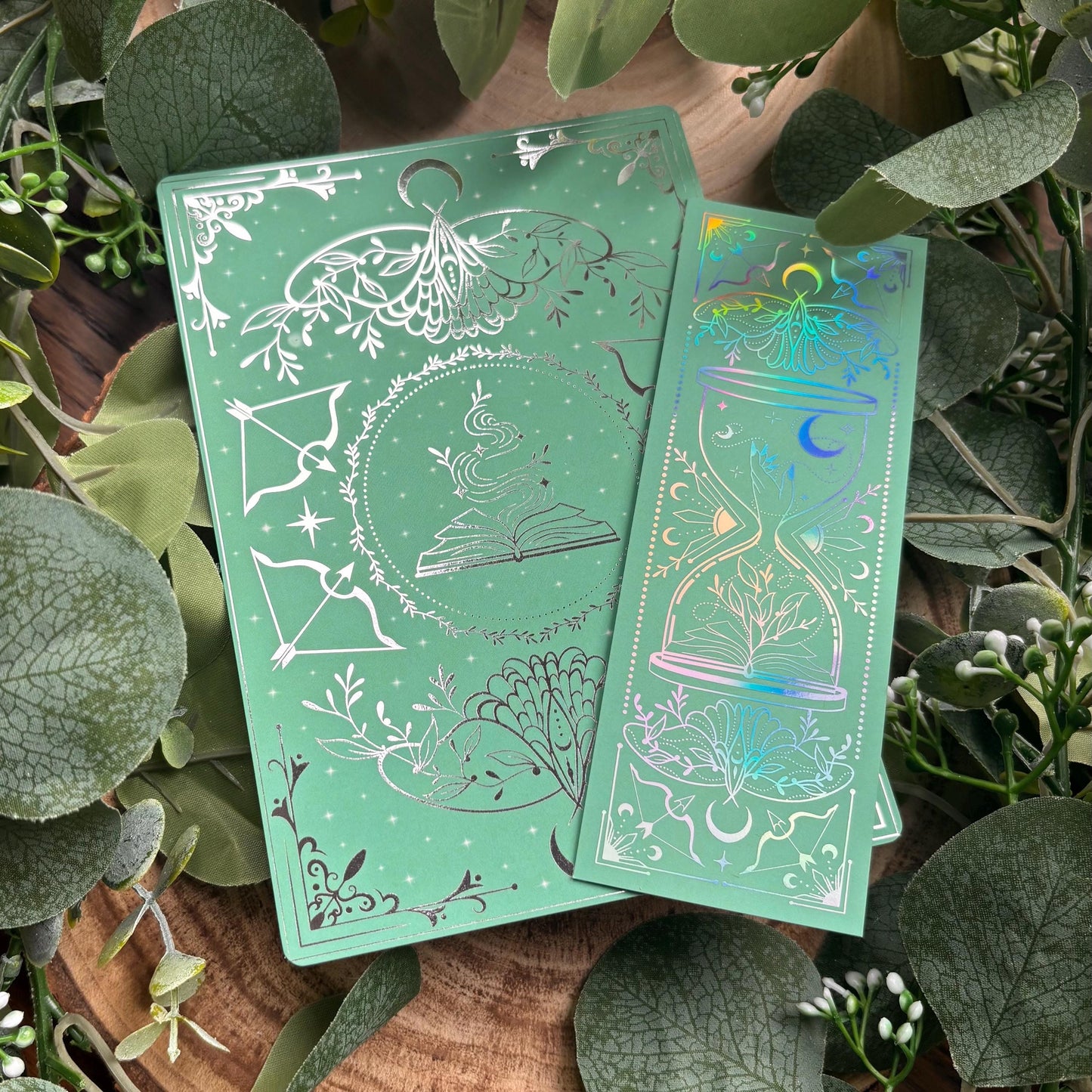 Minty Green foiled Insert for Kindle/ E Reader - Fantasy Reader