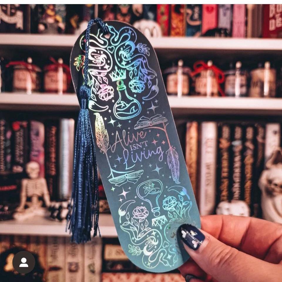 Bridge Kingdom Holigraphic Foil Charm bookmark custom collection. Inspired by Danielle Jensen